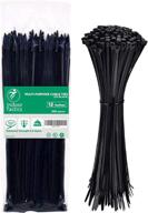 🔗 heavy duty premium nylon zip ties 12" - industrial grade cable ties for indoor/outdoor use (100 pieces, black) logo