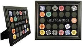 img 3 attached to 🏍️ 6927 Harley-Davidson Poker Chip Collectors Frame: Enhance Your Collection