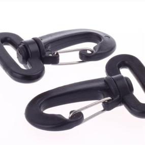 img 1 attached to Pack of 20, 1-Inch Plastic Lobster Clasp Strap Swivel Rotary Buckle Hook Set for Travel Sport Bag Backpack