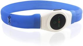 img 1 attached to 🔵 HONEY CARE LED Dog Collar: USB Rechargeable Night Safety Waterproof Flashing Light-up Collar (Blue)