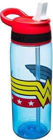 img 3 attached to Zak Designs DC Comics Water Bottles: Tritan Straw Wonder Woman Edition - Stay Hydrated in Superhero Style!