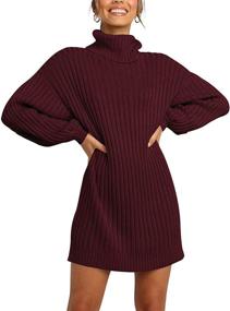 img 4 attached to 👚 LOGENE Oversized Turtleneck Sweater in Jiaotang M - Women's Clothing - Shop Now!