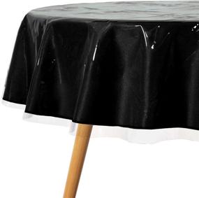 img 4 attached to 🍽️ Clear Plastic Waterproof Tablecloth for Food Service Equipment & Supplies