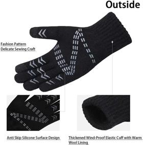 img 2 attached to 🧤 Stay Warm and Connected: Winter Gloves with Thermal Touch Screen Technology for Men's Accessories