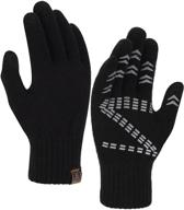 🧤 stay warm and connected: winter gloves with thermal touch screen technology for men's accessories logo