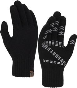 img 4 attached to 🧤 Stay Warm and Connected: Winter Gloves with Thermal Touch Screen Technology for Men's Accessories