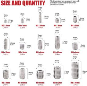 img 3 attached to 🔩 Hilitchi 295Pcs Stainless Assortment Internal: A Comprehensive Solution for Your Hardware Needs