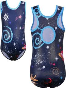 img 4 attached to TFJH Leotard Gymnastic 🤸 Apparel for Active Girls' Training Clothing