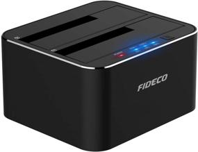 img 4 attached to 💾 FIDECO Dual Bay SATA Hard Drive Docking Station - USB 3.0, SSD/HDD, Duplicator/Clone, 12TB Support