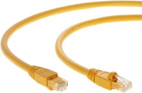 img 1 attached to InstallerParts Yellow Ethernet Cable CAT6A Cable UTP Booted 1 FT - Professional Series - High-Speed Internet Cable for 10Gigabit/Sec Network