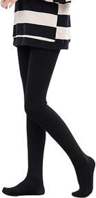 img 1 attached to 🩰 Tulucky Girls Cozy Dance Tight Little Kid/Big Kid Thick Warm Fleece Lined Ballet Footed Leggings
