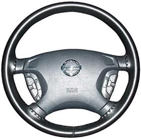 img 3 attached to Wheelskins Genuine Leather Steering Cover Size