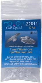 img 1 attached to 👃 GMS Optical Oval Slide-in Nose Pads - 11mm (10 Pairs)