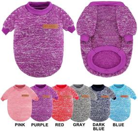 img 1 attached to Cozy and Cute: 6-Piece Dog Sweater Set for Small Dogs, Puppies, Kittens, and Cats