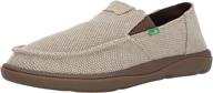 👞 sanuk vagabond tripper slip-on shoes in charcoal logo