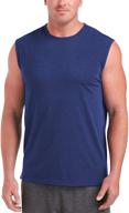 premium performance cotton muscle shirts for men - amazon essentials logo