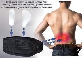 img 2 attached to AllyFlex Lower Back Pain Relief Back Brace - Lumbar Support for Women and Men, Posture Improvement - XS/S - Wear Under Clothes