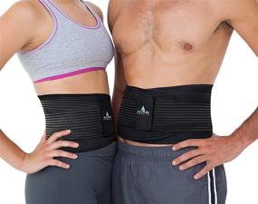 img 3 attached to AllyFlex Lower Back Pain Relief Back Brace - Lumbar Support for Women and Men, Posture Improvement - XS/S - Wear Under Clothes