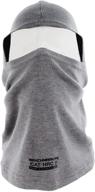 high-performance benchmark fr flame resistant lightweight balaclava: one size, gray, made in usa logo