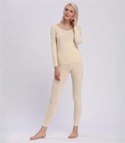 img 2 attached to Liang Rou Womens Thermal Underwear Women's Clothing in Lingerie, Sleep & Lounge