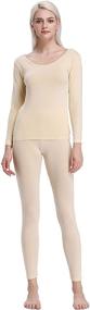 img 4 attached to Liang Rou Womens Thermal Underwear Women's Clothing in Lingerie, Sleep & Lounge