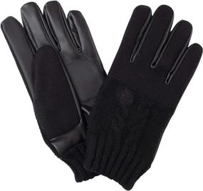 img 2 attached to 🧤 Stylish Dockers Black Leather Gloves - Size Medium: Men's Essential Accessories for Gloves & Mittens