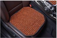 🪑 kennisi wood beaded car seat cushion - cooling car office chair seats - truck seat cushion with large wooden beads - autumn & summer - 1 piece (1 coffee fd) logo