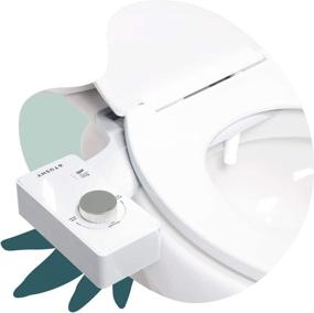 img 1 attached to 🚽 Upgrade Your Bathroom Experience with the TUSHY Classic 2.0 Bidet Toilet Seat Attachment: Modern Sleek Design, Self Cleaning Nozzle, Fresh Clean Water Sprayer, Non-Electric, White/Silver Knob