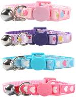 🐱 thain breakaway cat collar with bell and bowtie - cute collar for cats and kittens логотип