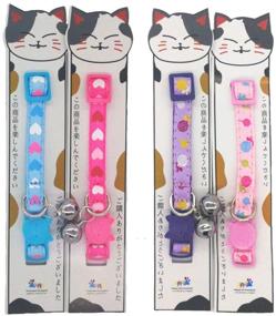 img 3 attached to 🐱 THAIN Breakaway Cat Collar with Bell and Bowtie - Cute Collar for Cats and Kittens