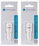 🔪 silhouette america slt silh auto-2 pk l2 blade, 2 pieces, white" - improved for seo: "silhouette america slt silh auto-2 pk l2 white blade, 2 pieces logo