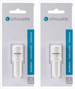 img 1 attached to 🔪 Silhouette America SLT SILH AUTO-2 PK L2 Blade, 2 Pieces, White" - Improved for SEO: "Silhouette America SLT SILH AUTO-2 PK L2 White Blade, 2 Pieces