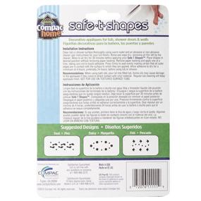 img 1 attached to Stay Safe with Compac Safe-T-Shapes Bathtub Appliques, White Feet - 3 Count