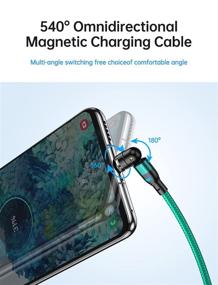 img 3 attached to CVY Magnetic Charging Cable 4-Pack: Fast Charging & Data Sync Magnetic Cable for Mirco USB and Type C Devices (Green)