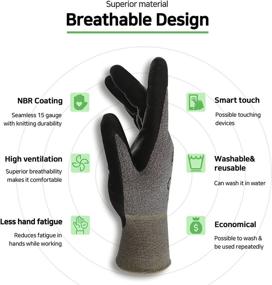 img 1 attached to 👍 CustomGrips Nylon Span Resistance Occupational Health & Safety Products and Personal Protective Equipment – Resistant to Environmental Factors