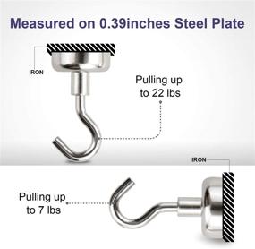 img 3 attached to 🧲 High-Strength Neodymium Magnets for Kitchen, Workplace, and Industrial Hardware Hooks