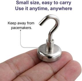 img 2 attached to 🧲 High-Strength Neodymium Magnets for Kitchen, Workplace, and Industrial Hardware Hooks