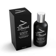 blurred superior beard oil: all-natural itch relief 🧔 & hair growth promoter | 4oz, softening & shiny logo