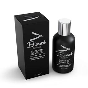 img 4 attached to Blurred Superior Beard Oil: All-Natural Itch Relief 🧔 & Hair Growth Promoter | 4oz, Softening & Shiny