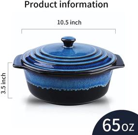 img 2 attached to KOOV Ceramic Casserole Cookware Reactive