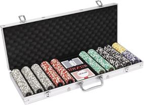 img 4 attached to Brybelly 500-Count Eclipse Poker Chip Set – Padded Aluminum Case – 14g Heavyweight Chips