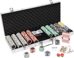 img 3 attached to Brybelly 500-Count Eclipse Poker Chip Set – Padded Aluminum Case – 14g Heavyweight Chips