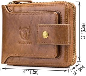 img 3 attached to 💼 Genuine Leather Zipper Wallet: Ultimate Accessory for Men with Advanced Blocking Technology