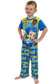 img 3 attached to 🐠 Adorable Bubble Guppies Toddler Boys 3-Piece Shorts Pajamas Set - Comfy and Cute!