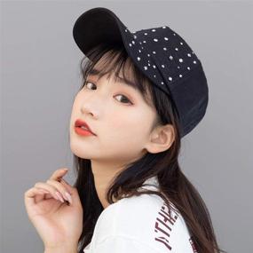 img 2 attached to 🧢 U-WARDROBE Women's Rhinestone Baseball Cap - Shiny Sequins, Casual Sports Hat with Adjustable Breathability