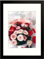 🖼️ 12x16 picture frame with matting for 8.5x11 picture or without mat, black логотип