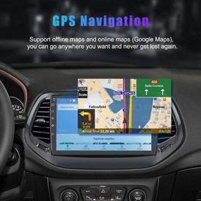 img 1 attached to 🚗 Upgrade Your Jeep Compass 2017-2020 with 10.1 Inch Android 10 Car Stereo Radio | Bluetooth, WiFi, GPS Navigation, Mirror Link & More | 2G RAM 32G ROM