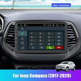 img 3 attached to 🚗 Upgrade Your Jeep Compass 2017-2020 with 10.1 Inch Android 10 Car Stereo Radio | Bluetooth, WiFi, GPS Navigation, Mirror Link & More | 2G RAM 32G ROM