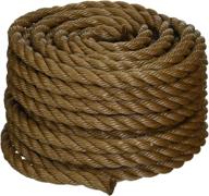 koch 5011635 twisted polypropylene rope - 1/2 inch, 50ft - brown | versatile rope for various applications logo