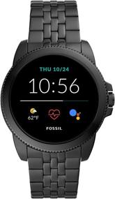 img 4 attached to 🕶️ Fossil Men's Gen 5E 44mm Stainless Steel Touchscreen Smartwatch: Speaker, Heart Rate, Contactless Payments & Smartphone Notifications